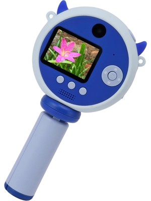 Eco Port Hd Kamera Karikatür Tripodlu Çocuk Dijital Kamera Fotoğraf Makinası 1080P Video Kaydedici 2.0 Inç