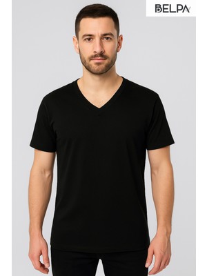 Belpa Ersa Iç Giyim Ribana Yarım Kol V Yaka Erkek Atlet 6'lı
