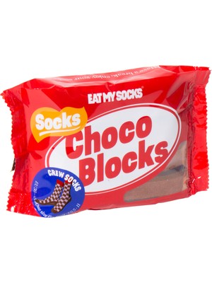 Eat My Socks Choco Blocks Yetişkin Çorap