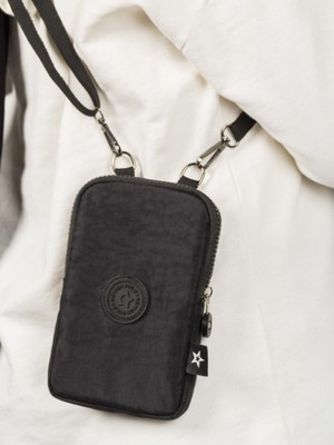 Unisex Su Geçirmez Krinkıl Mini Telefon Cüzdan ve Pasaport Boyun Askılı Çapraz Omuz Çanta.