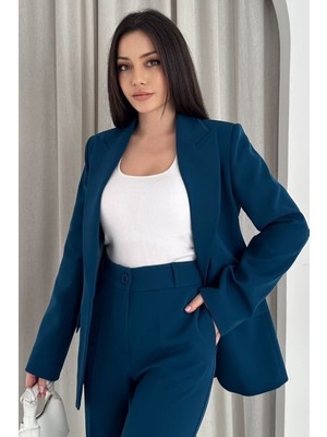 Vuntal Butik Blazer Takım Elbise Tek Düğme Ceket Pantolon