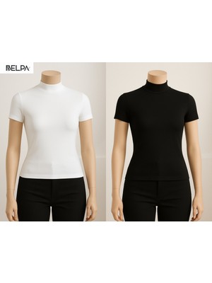 Belpa Sıla Sella Kısa Kollu Balıkçı Yaka Body 2'li Set