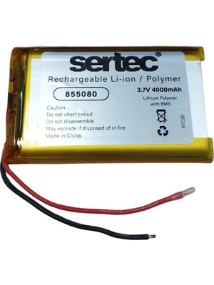 Eco Port Sertec 855080 3.7V 4000MAH Li-Polymer Pil (DEVRELI/1.5A)