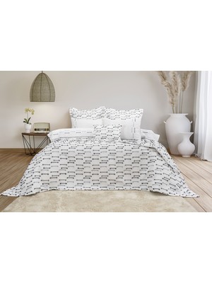 Calantha Home Collection Luna 8 Parça Çift Kişilik Çeyiz Seti Lacivert 240 x 260 cm