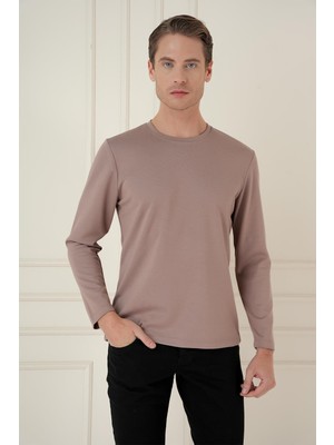 Efor Erkek TS 892 Slim Fit Vizon Spor T-Shirt