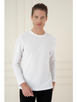 Efor Ts 891 Slim Fit Beyaz Spor T-Shirt