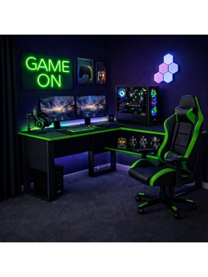 Betroya Arena Oyuncu Masası Siyah Yeşil