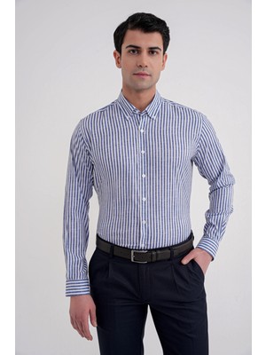 Efor G 1598 Gömlek Slim Lacivert