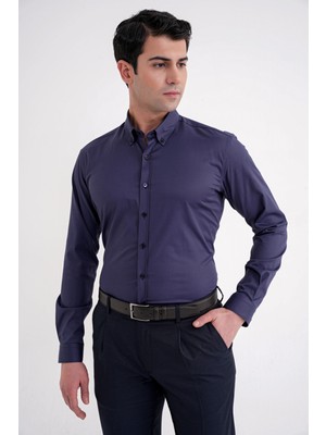 Efor Gk 754 Gömlek Slim Lacivert