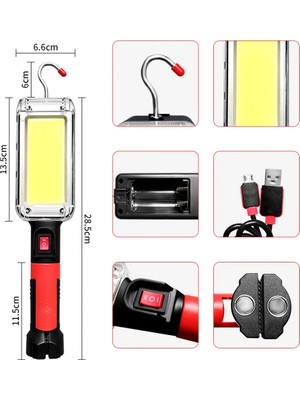 Eco Port USB Şarjlı Oto Tamirci Çalışma Lambası WT-733
