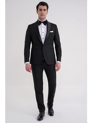 Efor Black 086 Takım Slim Siyah Klasik