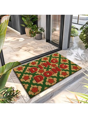 Decovetro Paspas Ding Dong Desenli Kapı Önü Paspası 40 x 60 cm