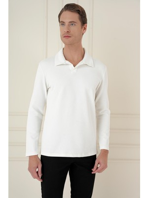 Efor Ts 890 Slim Fit Ekru Spor T-Shirt