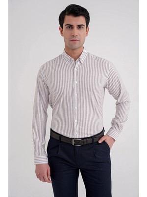 Efor G 1598 Gömlek Slim Bej