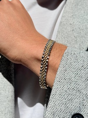 Yener Mücevher Just Altın Erkek Bileklik