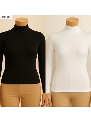 Belpa Sıla Sella Uzun Kollu Balıkçı Yaka Body 2'li Set