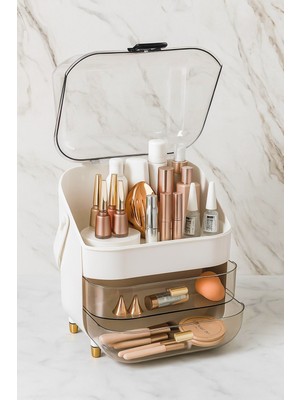 UltraMint Çok Amaçlı 3 Katlı Organizer, 2 Çekmeceli, Kozmetik ve Takı Düzenleyici