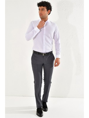 Efor P 1061 Slim Fit Antrasit Klasik Pantolon