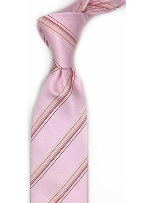 Kravatkolik Canabella Style Pembe Italyan Ipek Kravat İK2202