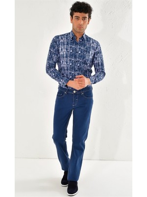 Efor 054 Slim Fit İndigo Jean Pantolon