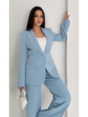 Vuntal Butik Blazer Takım Elbise Tek Düğme Ceket Pantolon