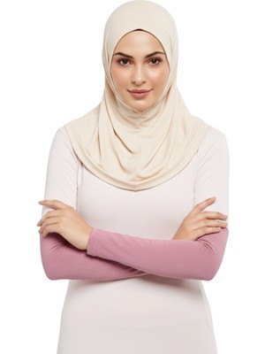 Altobeh Pratik Tesettür Kolluk Penye Namaz Kolluğu Düz - Koyu Pembe