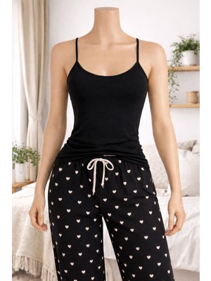 Belpa Kadın Likralı Ip Askılı Atlet %95 Pamuk %5 Likra