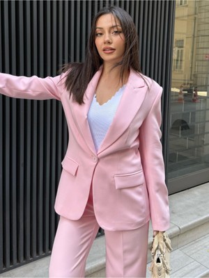 Vuntal Butik Blazer Takım Elbise Tek Düğme Ceket Pantolon