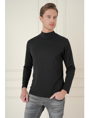 Efor Erkek TS 894 Slim Fit Siyah Spor T-Shirt