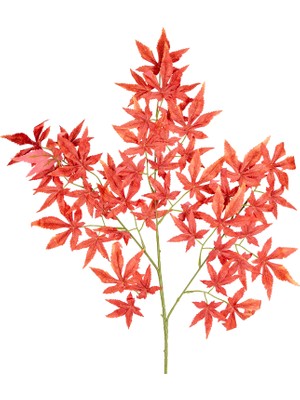Herdekora Yapay Çınar Yaprağı, Bordo - 60 cm