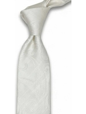 Kravatkolik Altiani Style Beyaz Italyan Ipek Kravat İK2143