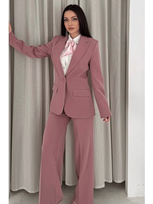 Vuntal Butik Blazer Takım Elbise Tek Düğme Ceket Pantolon