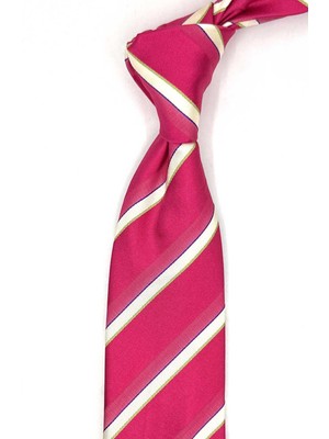 Kravatkolik Cuttoli Style Fuşya Italyan Ipek Kravat İK2210