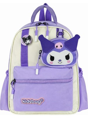 Kore Tarzı Lüks Kız Çocuk Sırt Destekli Suya Dayanıklı Kreş, Anaokulu Sırt Çantası Cüzdan Aksesuarlı