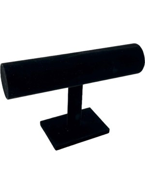 UltraMint Siyah Süet Bileklik ve Saat Standı Takı Askılığı Dekorasyonu