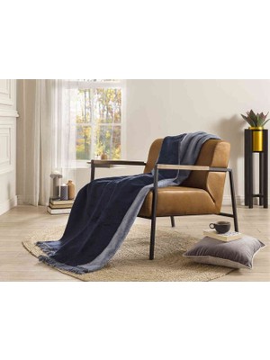 Özdilek Battaniye Pamuk Mavi Lacivert Tek Kişilik(S)