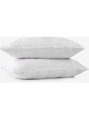 Barine Luna Pillowcase Set Of 2 Beyaz