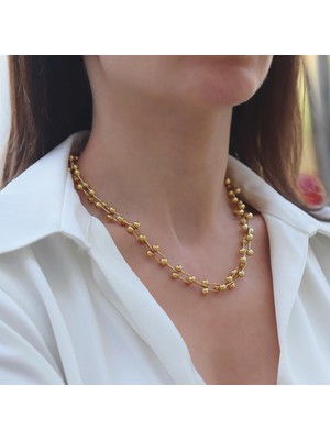 Necati Gün Tffny Model Gold Kaplama Gümüş Kolye