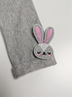 Moda Rüyası Tavşanlı Gri Kız Çocuk Tayt