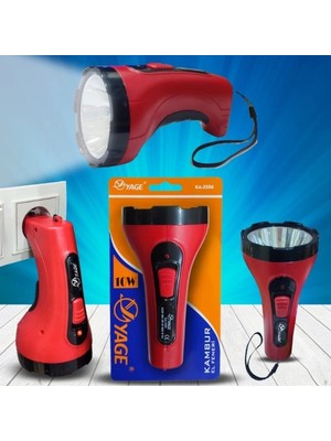Eco Port Yage KA-2506 10W 2 Mod Aydınlatmalı Projektör Şarjlı Kambur Fener