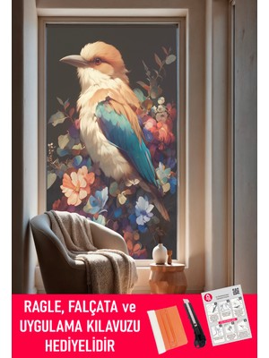 Dege Home Şeffaf, Desen Baskılı, Yapışkanlı Folyo. Duşakabin, Balkon, Mutfak, Banyo, Ofis Camı. Desen NO:13002