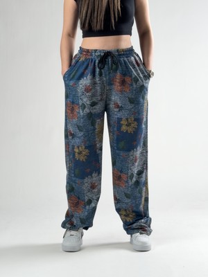 Cocopelli Paça Ayarlamalı Çiçek Desenli Jogger Pantolon COC2804