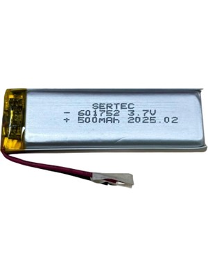 Eco Port Sertec 601752 3.7V 500 Mah Li-Polymer Pil (DEVRELI/1.5A)