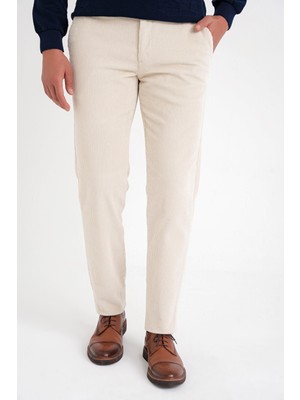 Efor Slim Fit Pilesiz Esnek Pamuk Kemik Fitilli Kadife Pantolon P 1199