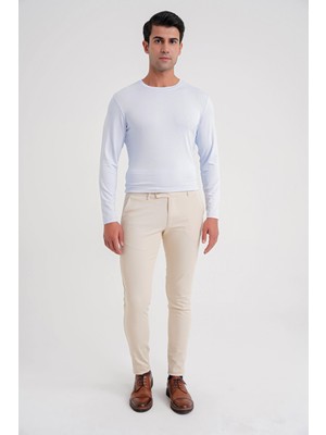 Efor P 1124  Pantolon Slim Bej Casual