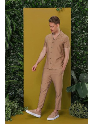 Efor Erkek Slim Fit Camel Jogger Pantolon ATP 031