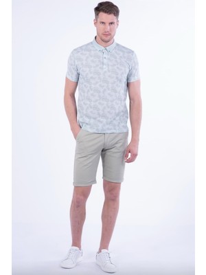 Efor 029 Slim Fit Nil Yeşili Bermuda