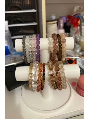 UltraMint Şık Dekoratif Takı Organizer Manken Seti, Makyaj ve Mücevher Sergileme