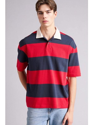 DeFacto Loose Fit Polo Yaka Kısa Kollu Polo Tişört G2048AX26SP