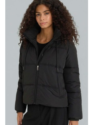 DeFacto Regular Fit Kapüşonlu Fermuarlı Şişme Mont F1944AX25WN